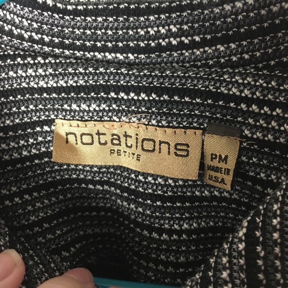 Notations Cropped Jacket Black Gray MP - Picture 6 of 8